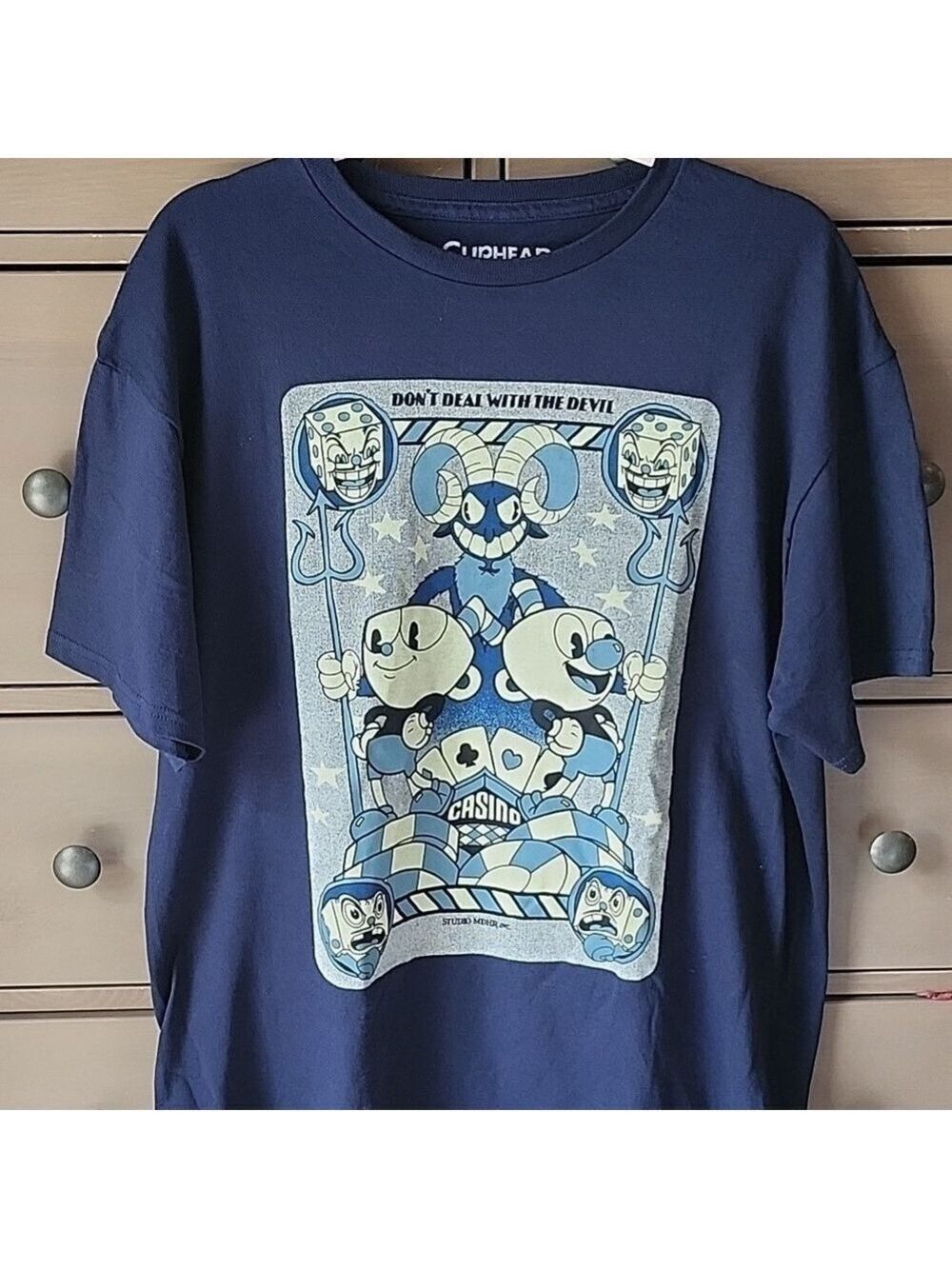 Cupehead casino t shirt men's large